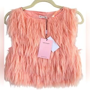Avec Les Filles Blush Faux Fur Vest